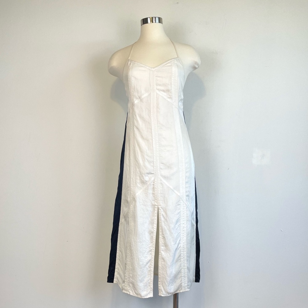 🦴Rag & Bone Navy & White Racer Stripe Silk Dress